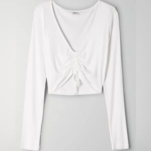 Aritzia Sunday Best Pure Vida Cropped Longsleeve Top